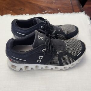 On Women Cloud 5 Combo Black Alloy Sneakers Running Shoes Women’s 6.5